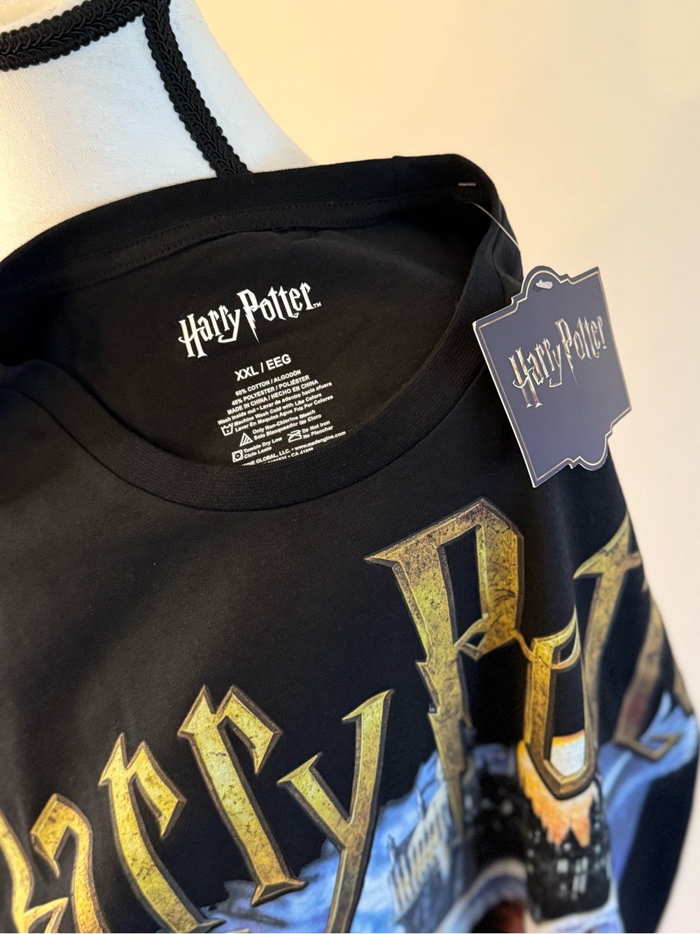 Warner Bros. Harry Potter Men’s Black Graphic Tee 2x - Picture 7 of 7